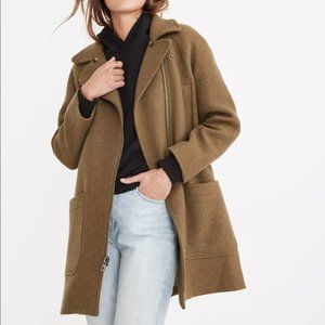Madewell Eldridge Zip Coat in Insuluxe Fabric